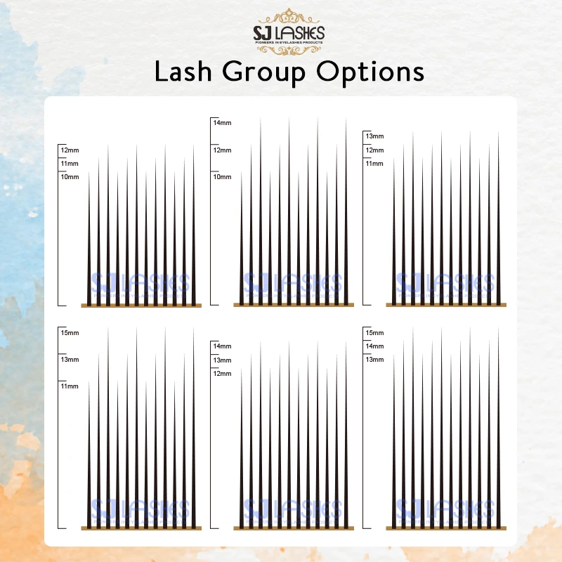 Camilla Lashes Extensions with Multiple Lengths CC BC CD Curls Eyelash Cleanser Type