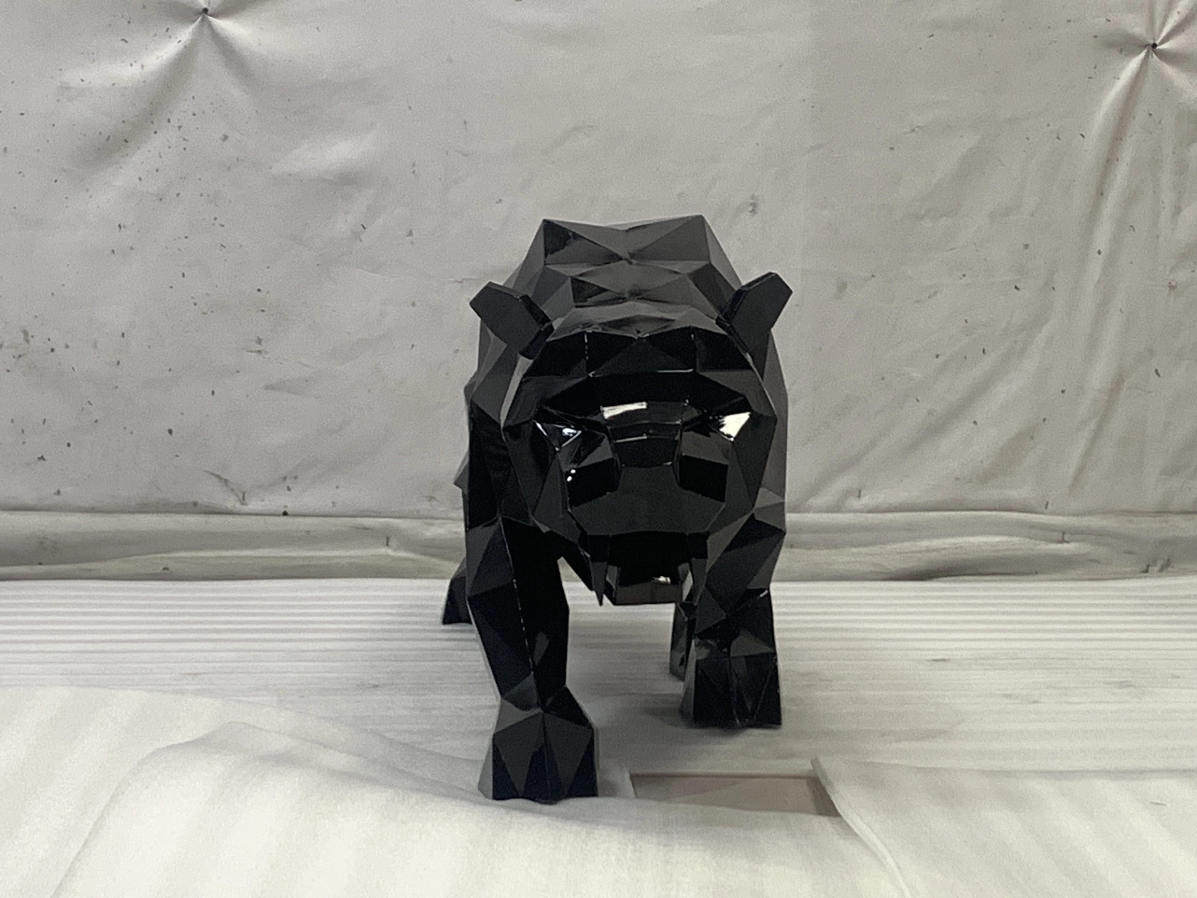 Hand made sculpture Stainless steel  Life size tiger Statue  Outdoor decor  abstract Animal Statue