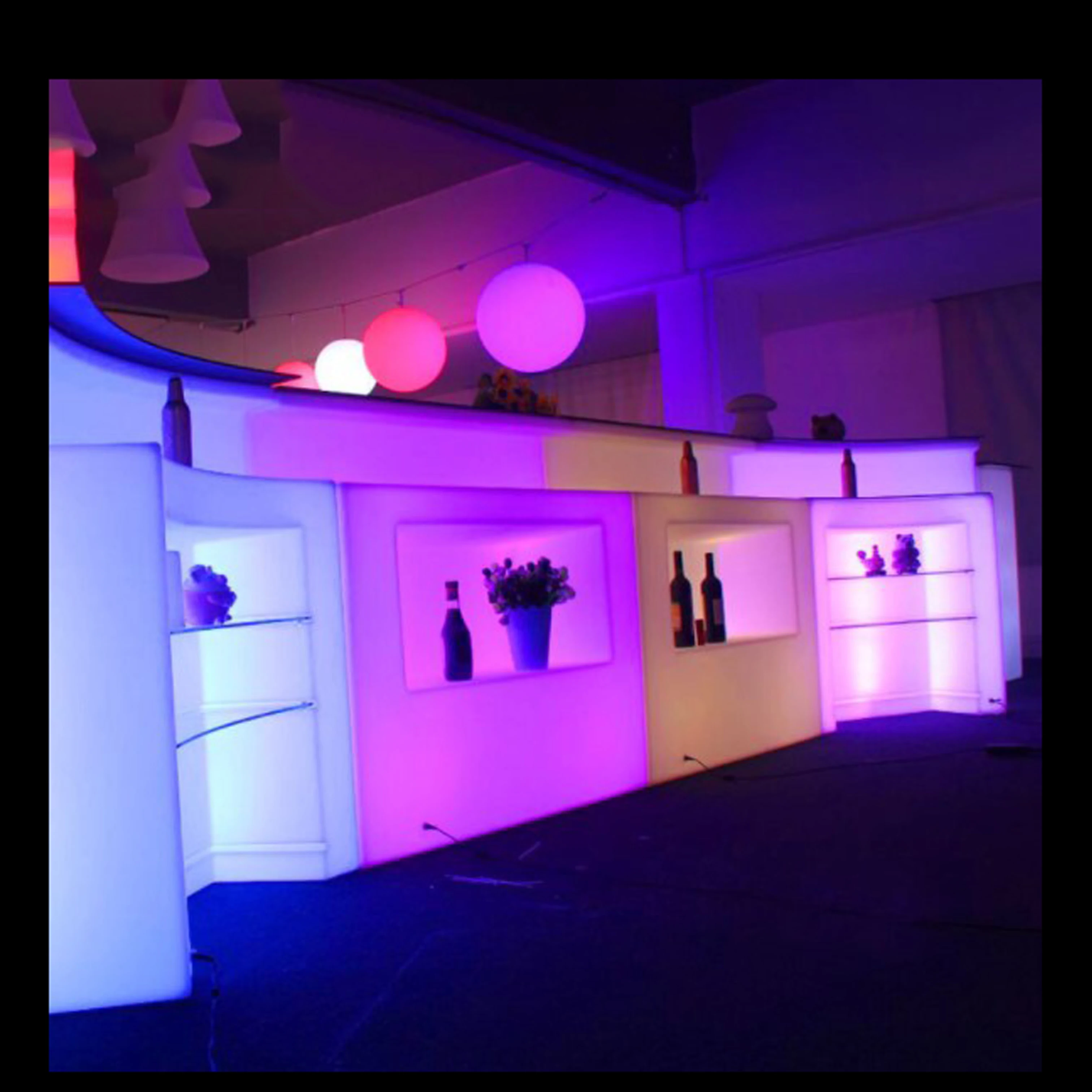 Nightclub Bar Led Outdoor Furniture illuminated LED Bar Counter