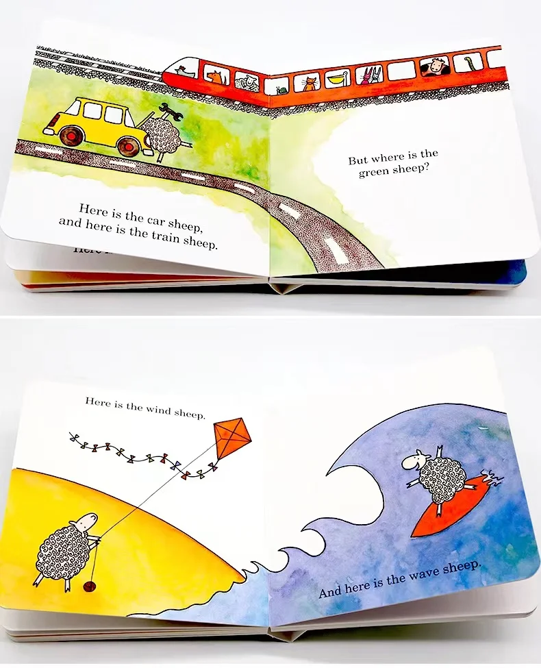 Full color custom hardcover children card board book printing Telling bedtime comic story books for kids