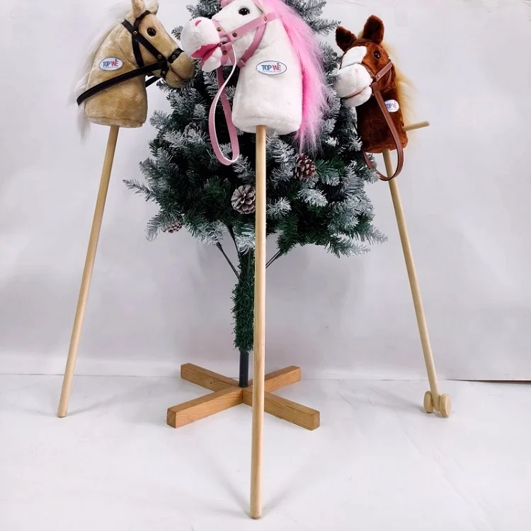 Whosale плюшевая детская деревянная лошадиная голова