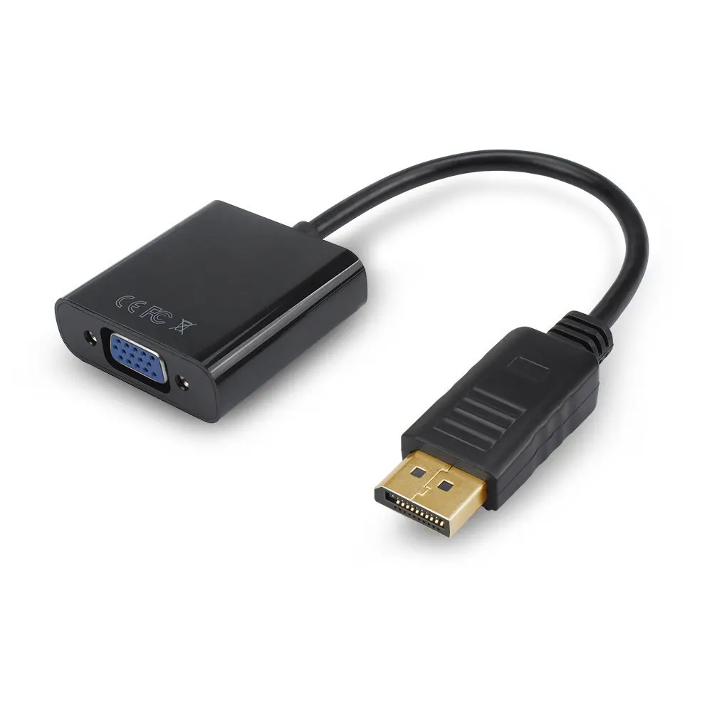 
DisplayPort to VGA Cable Adapter DP to VGA Converter Male to Female 