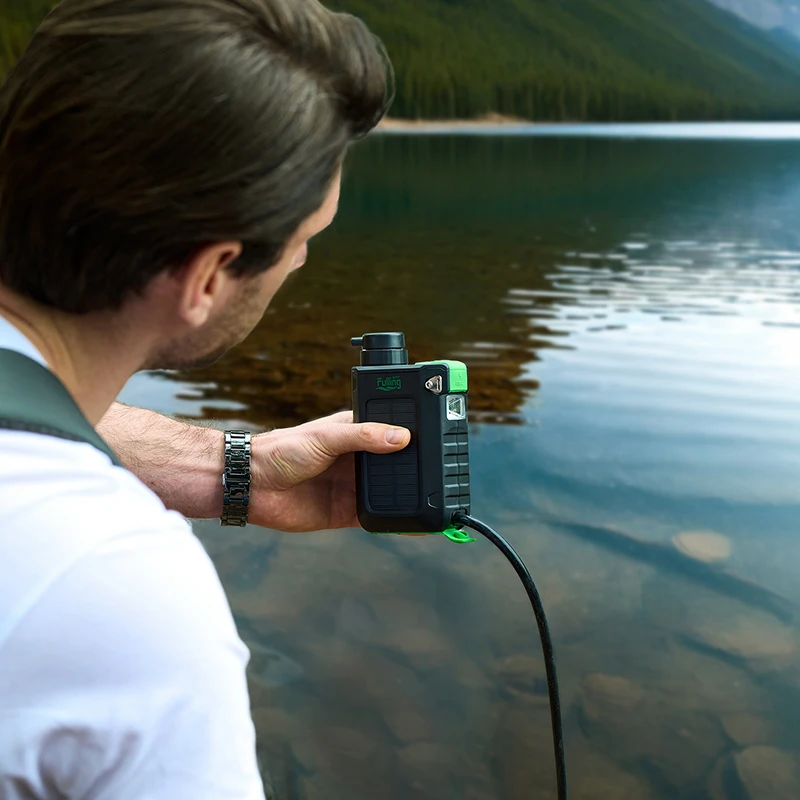 2024 New Style USB Charge Night Lamp Outdoor Portable Water Pump Electric Survival Water Purifier