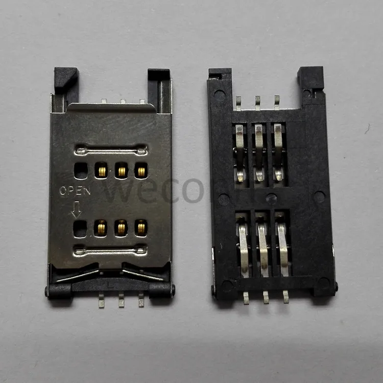 Адаптер для sim-карты 6pin или 8pin с откидной крышкой типа SIM Большой Разъем для карты