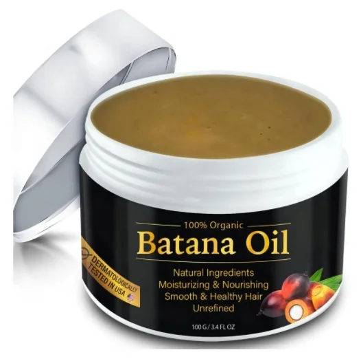 Manufacturer Batana Oil treatment for men women Hair growth care therapy organic products custom labels green brown butter