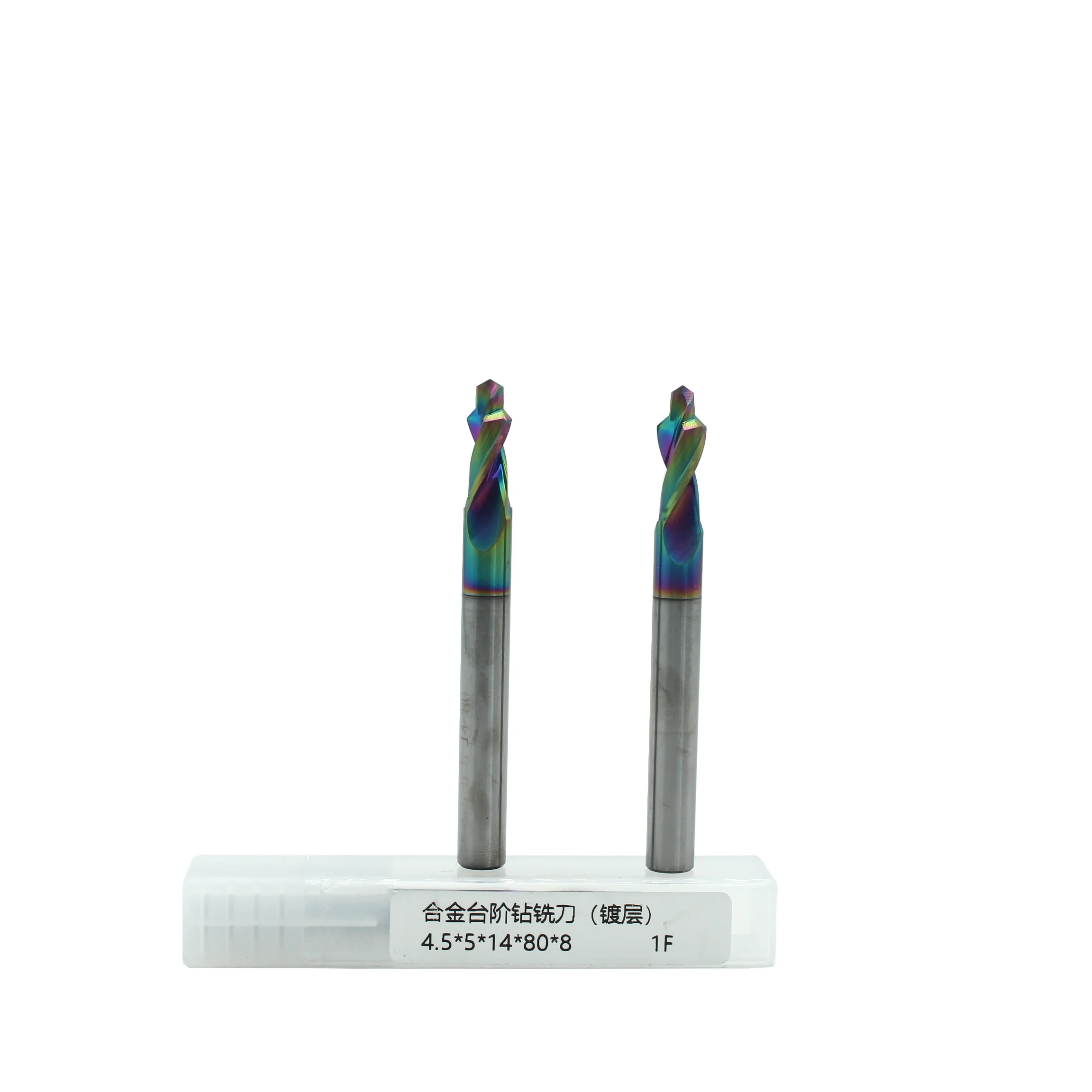 4.2mm Blade 80L Tungsten Steel Step Drill Coated Countersink Drill Bit Chamfer Composite Drill for Aluminum Allo