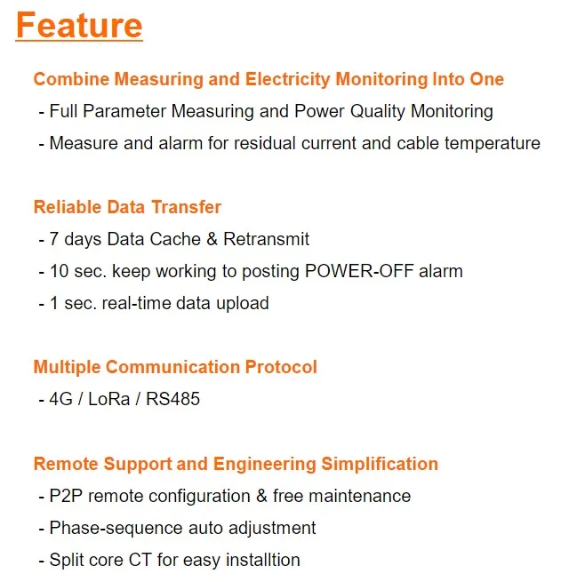 Pilot EGO 700 Multifunction Power Meter With LoRa and RS485 Energy meter supports LTE Wireless Communication