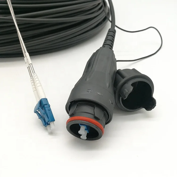 
FULLAXS Connector Compatible Fiber IP67 connector DX LC Waterproof Patch Cord 