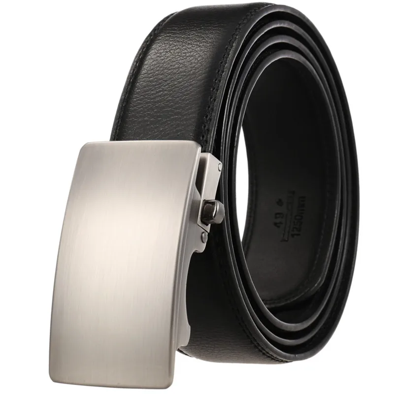 New Leather Belt Men Automatic Buckle Belts For Men fashion cowhide belt yiwu LQbelt Factory Ratchet