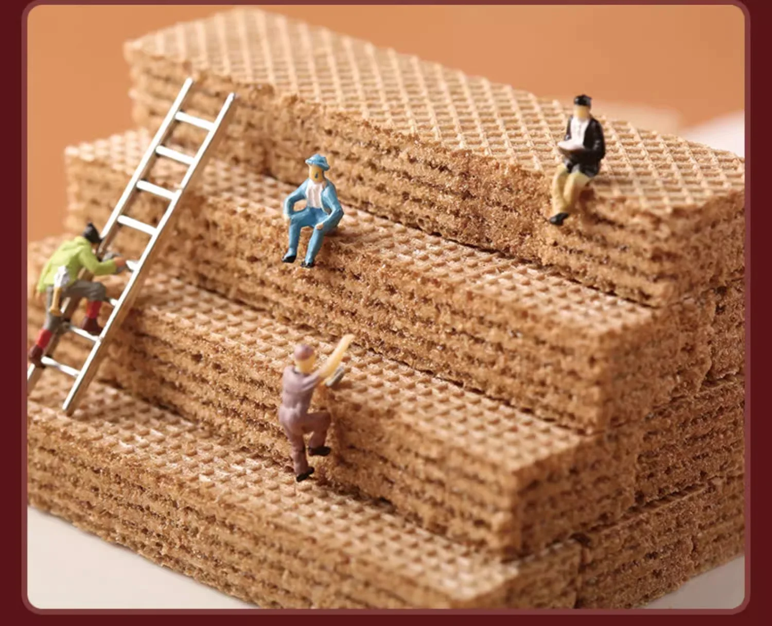 65g Chocolate Wafer biscuit Small Package Snack Cream Wafer Biscuits Wholesale Factory Good Price