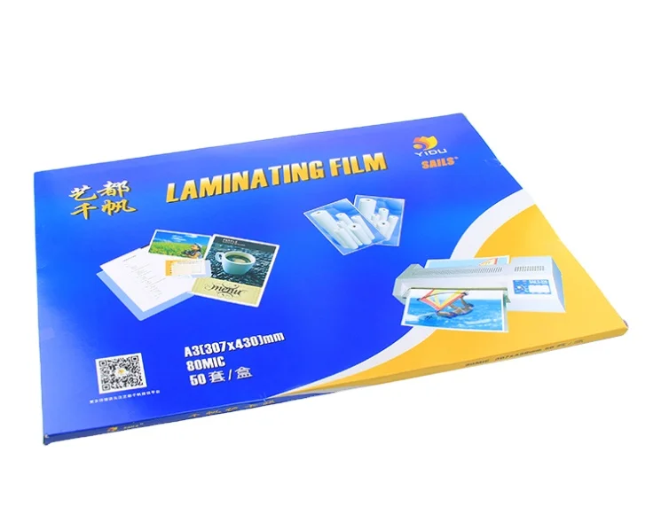 2R plastic sealing film 100MIC photo menu photo plastic film protective card film over gummed paper sealing paper transparent sp