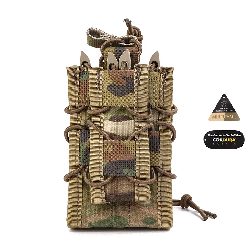 Emersongear 500D Cordura нейлоновый мешочек Mag Multicam двухслойный Тактический магазин передач для 5 56 или 7 62 и Pis *