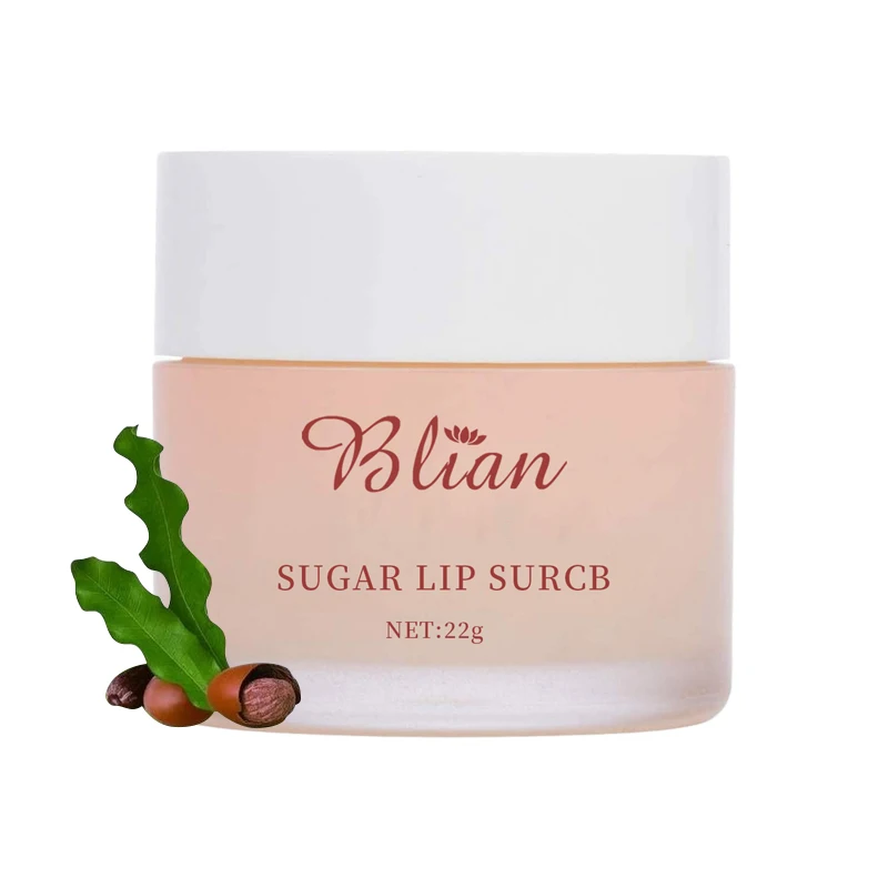 ODM/OEM бесплатный образец, Собственная марка, сахарный скраб для губ, отшелушивающий уход за сухими губами, изготовленный из Гавайского сахарного тростника