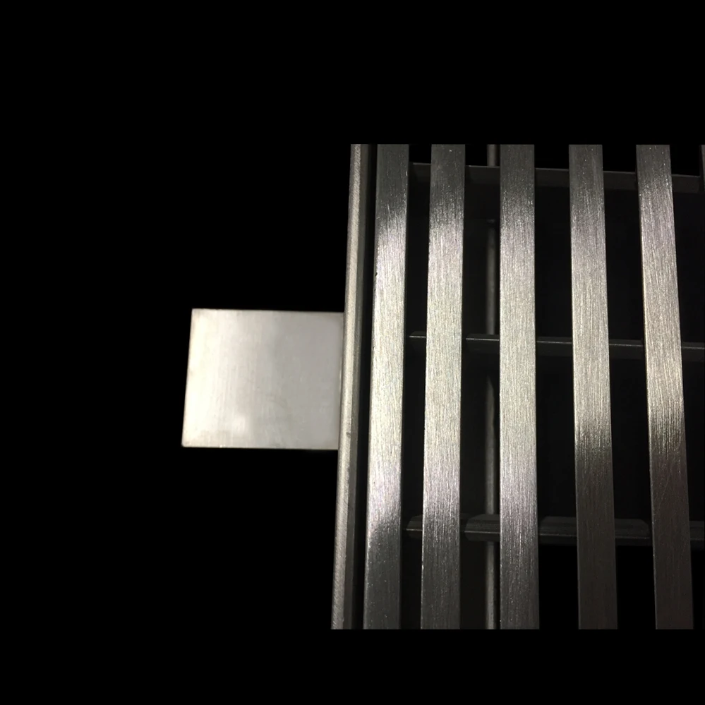 Factory Supplier Stainless Steel Heel Guard Grating Drain Cover for Floor Mat with Frame Base