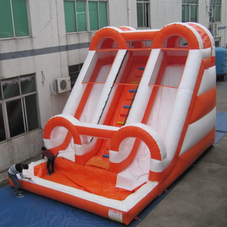 China Factory manufacturer inflatable double lane slip slide commercial inflatable bouncer slide