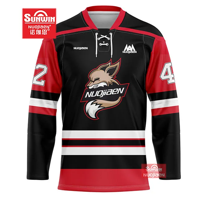 Custom Sublimation Ice Hockey Jersey Made in China Shirts & Tops Sportswear OEM Service Adults Unisex
