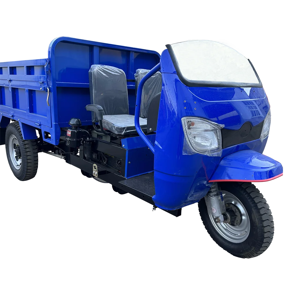 Huansheng Three-door Tricycles Cargo Cabin Motor Tricycle 3 Wheel Diesel Dump Truck