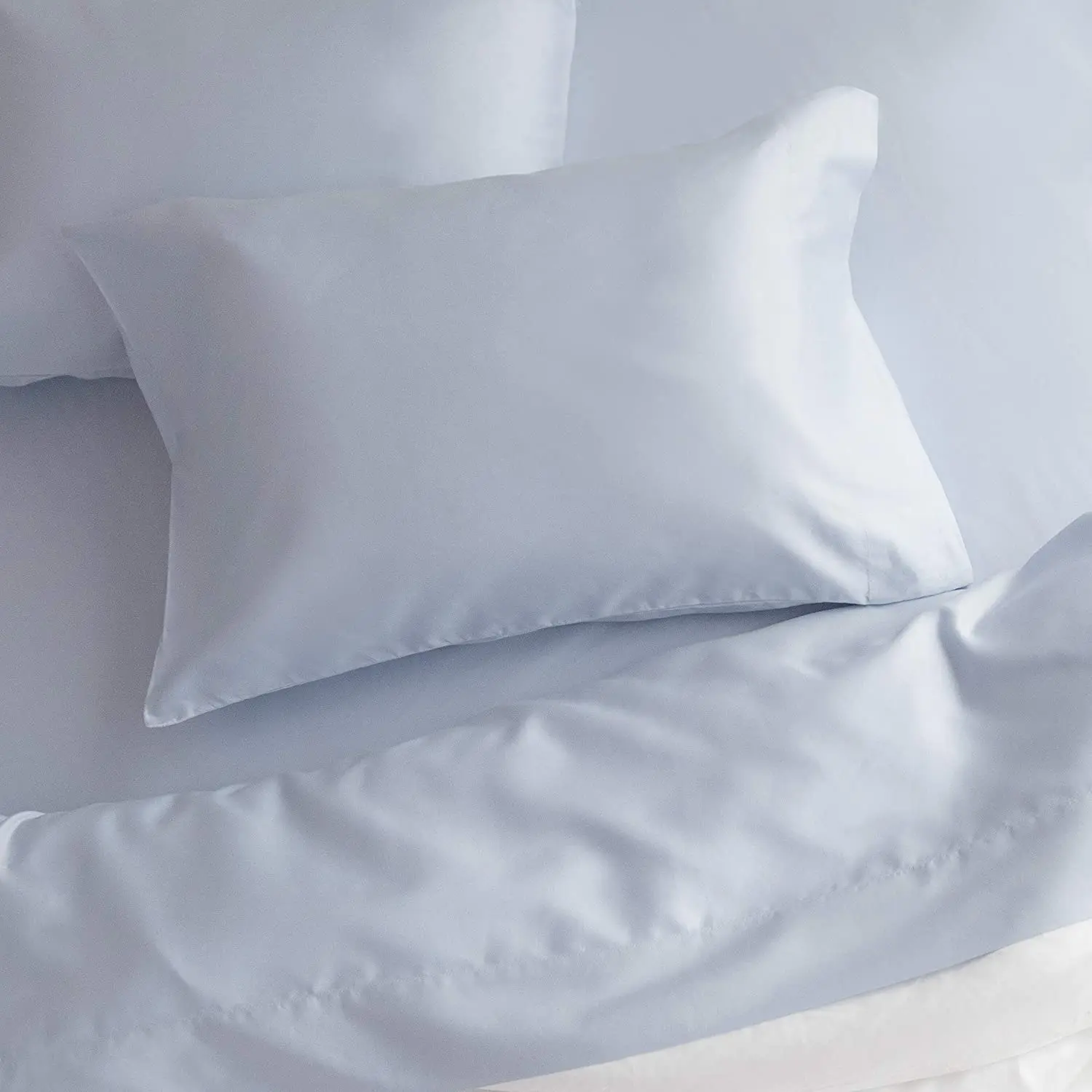 high quality GOTS certificated 100% organic cotton bedsheet sets bedding sheets 400 thread count 4piece sateen weave grey color