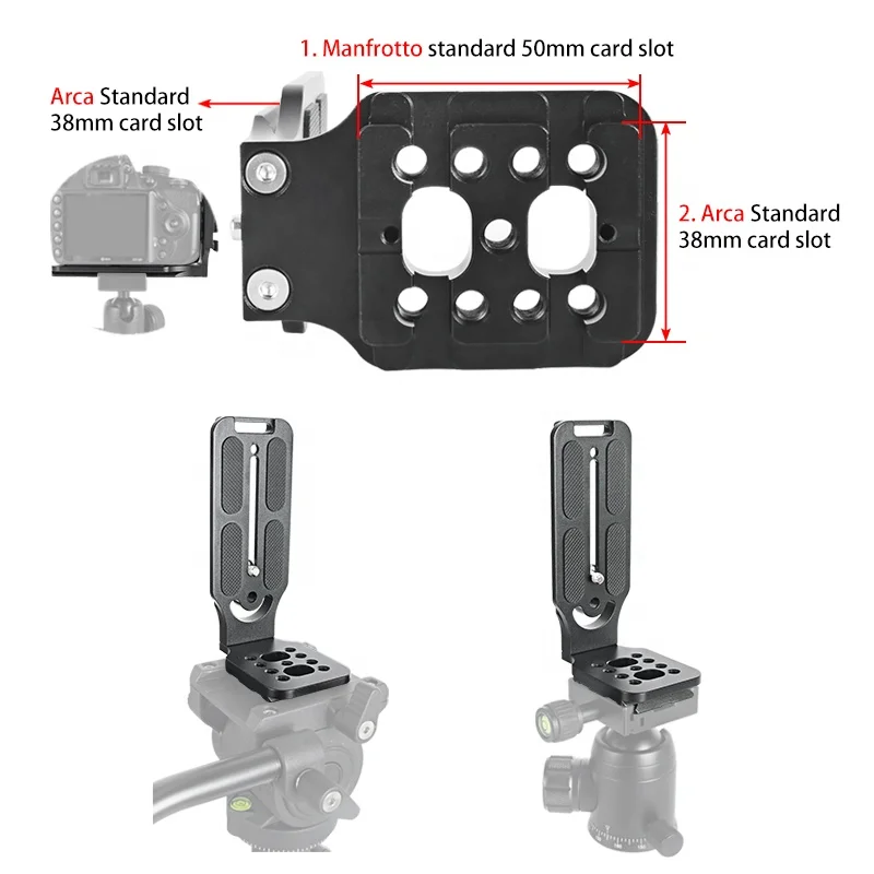 Universal Camera Quick Release Mounting L Bracket Plate For Canon Sony Pentax Fujifilm Dslr Camera Photo Studio Accessory