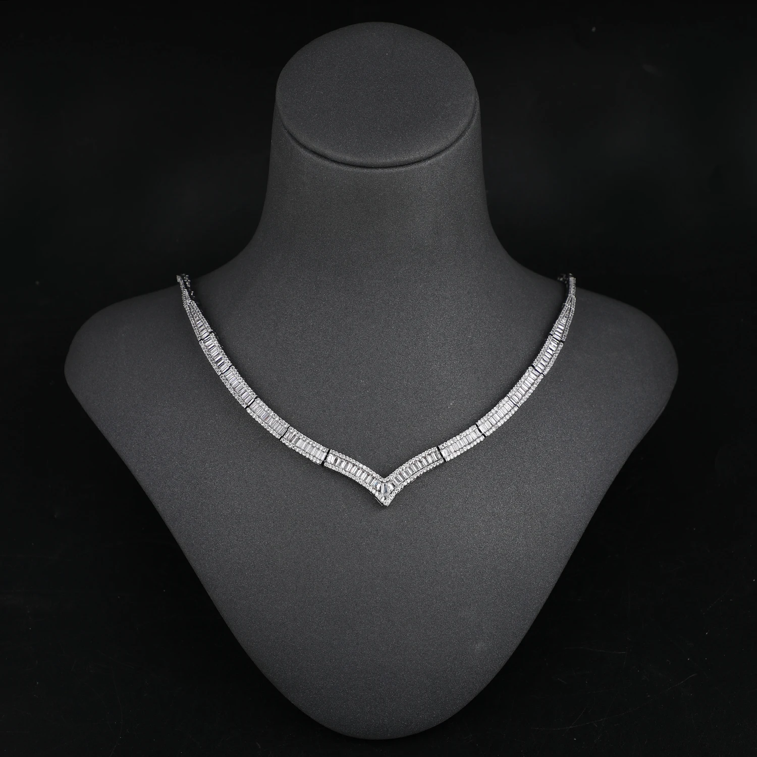 high quality Dubai Saudi Arabia luxury cubic zircon jewelry set necklace earrings ring bracelet4pcs jewelry set for women