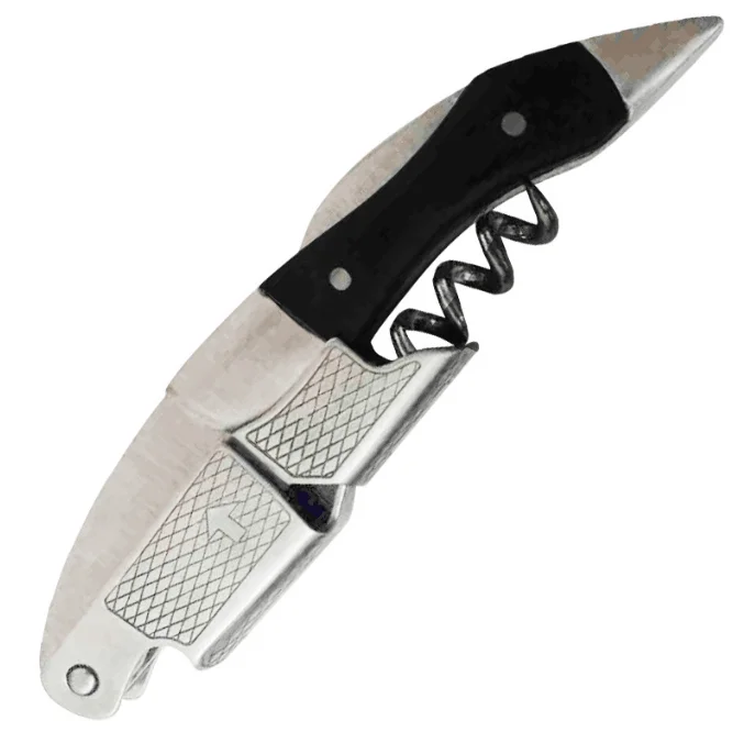 Stainless Steel Wooden Handle Bottle Opener Wine And Beer Bottle Opener Multi-function Three-in-one Knife Can Opener