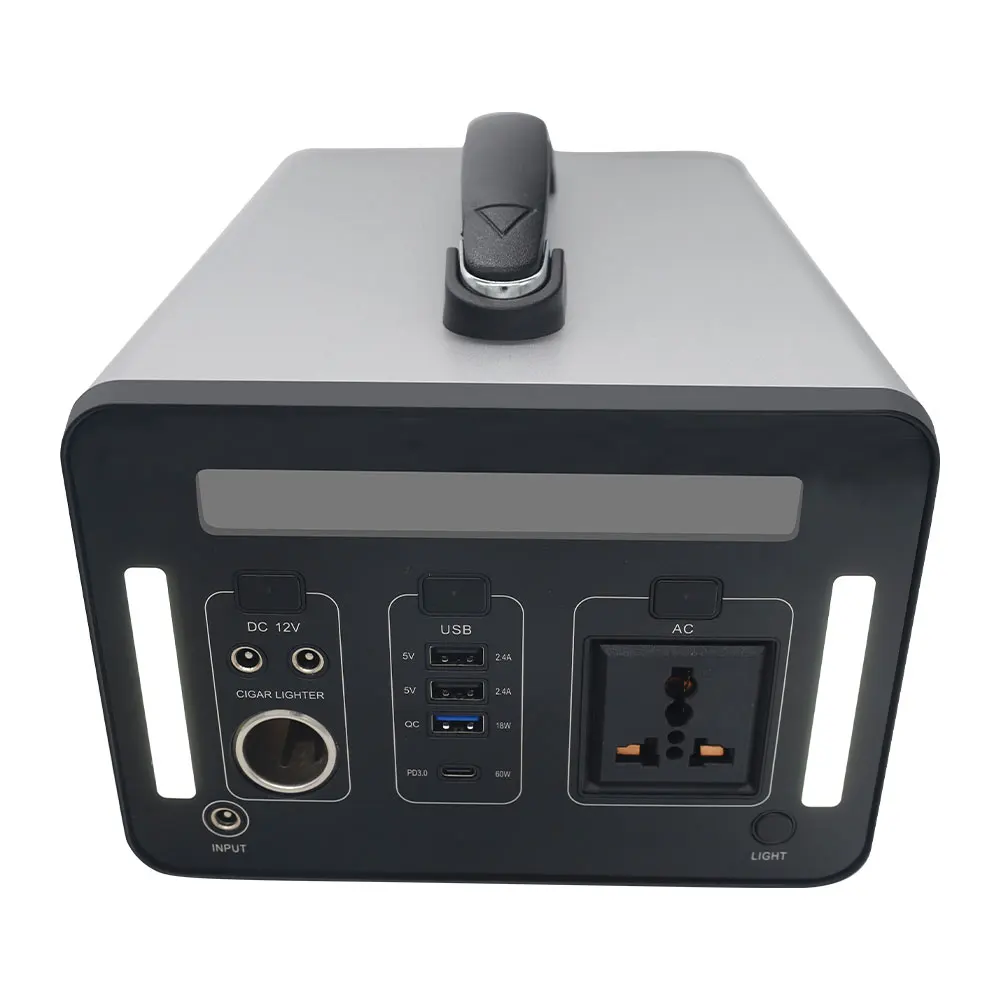 Portable Power Station 1000W 1280Wh 110V 220V Generator Solar Charging For Camping Outdoor and Phone Laptop Home