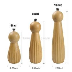 Beech Wood Handed Spice Salt and Pepper Grinder