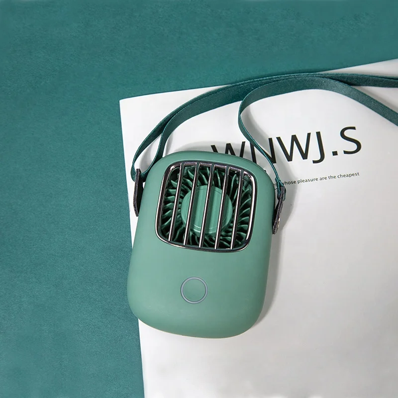 
Custom hot sale neck handing usb charging fan with kc battery 