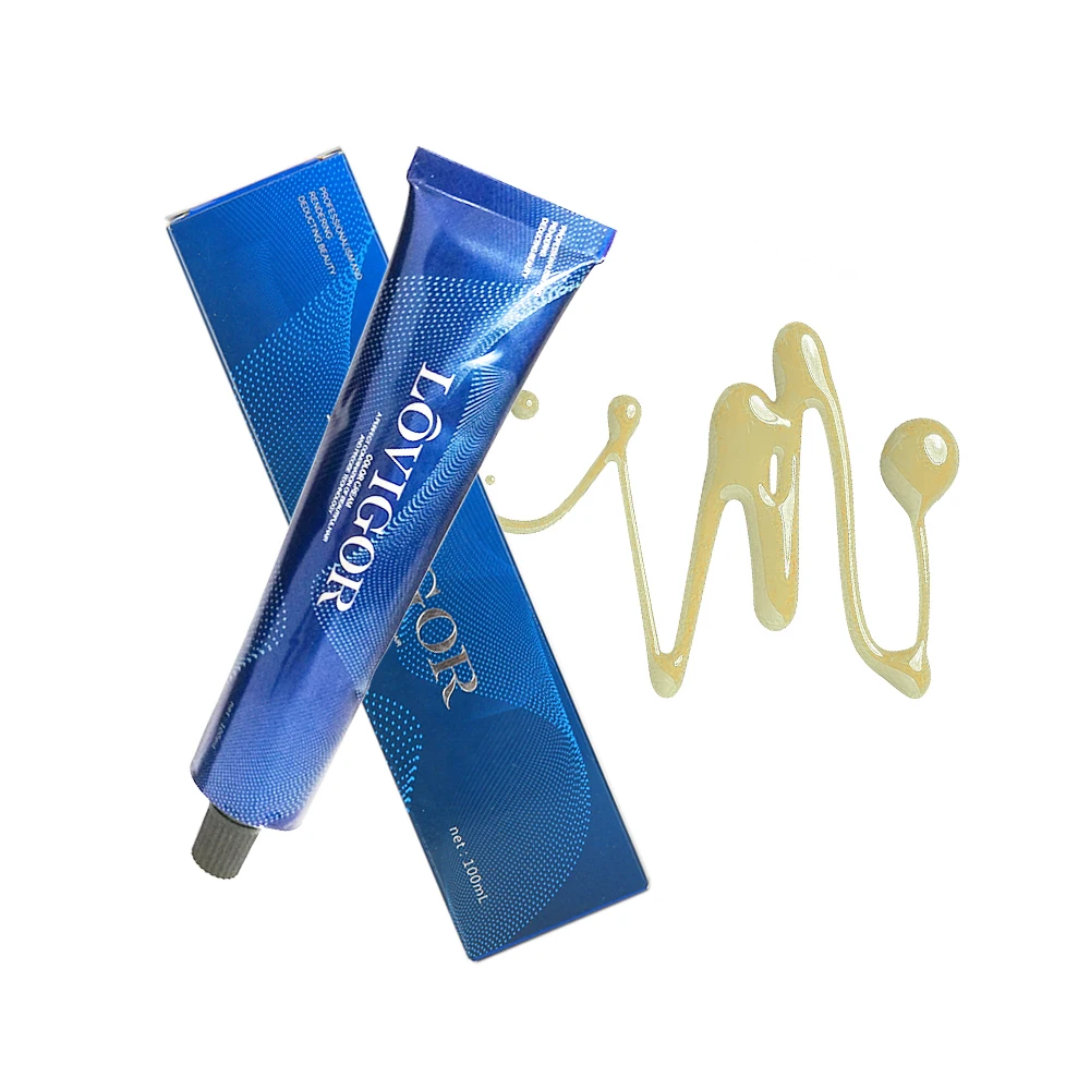 Professional  hair color cream low ammonia no PPD blue permanent hair dye color