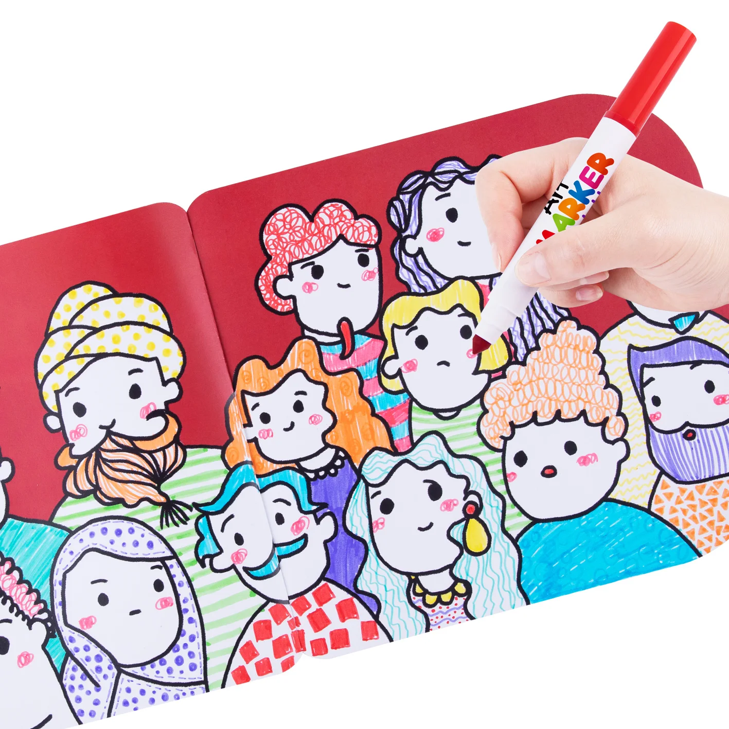 Non-toxic Coloring Book for Children Printing Drawing Toys Sketch Book My Friends Magic Painting Kids