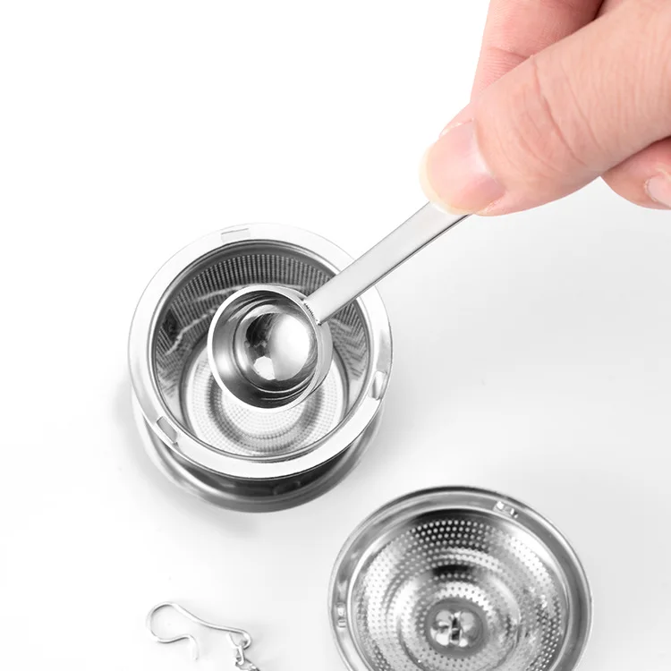 Newell Premium Quality Custom Logo Tea Spoon Metal 1G Measuring Spoons 2.5ML Stainless Steel Measuring Spoon For Matcha Coffee