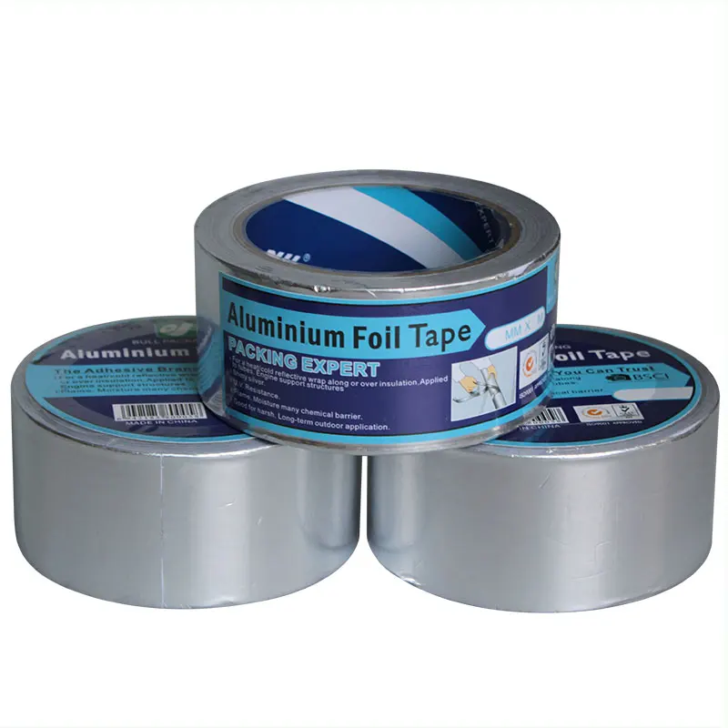 Термостойкая Алюминиевая фольга лента Водонепроницаемая высокотемпературная огнестойкая изоляционная лента для кухонных труб HVAC герметизация патч