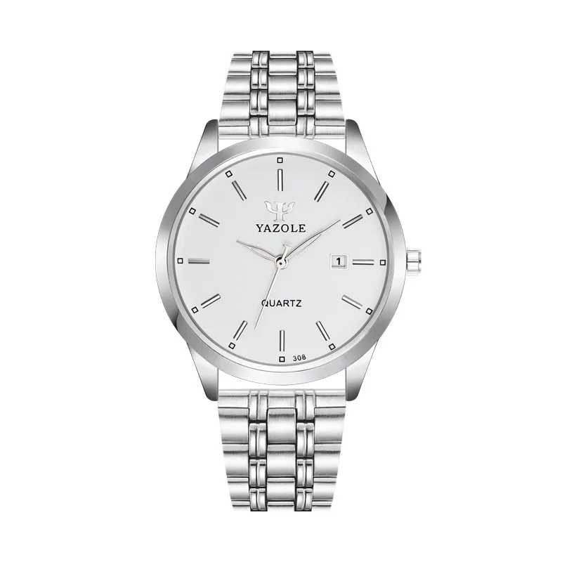 YAZOLE M 308 Men High Quality top grade Watches for business Men Leather Band Wrist Man Watch with date and Luminous