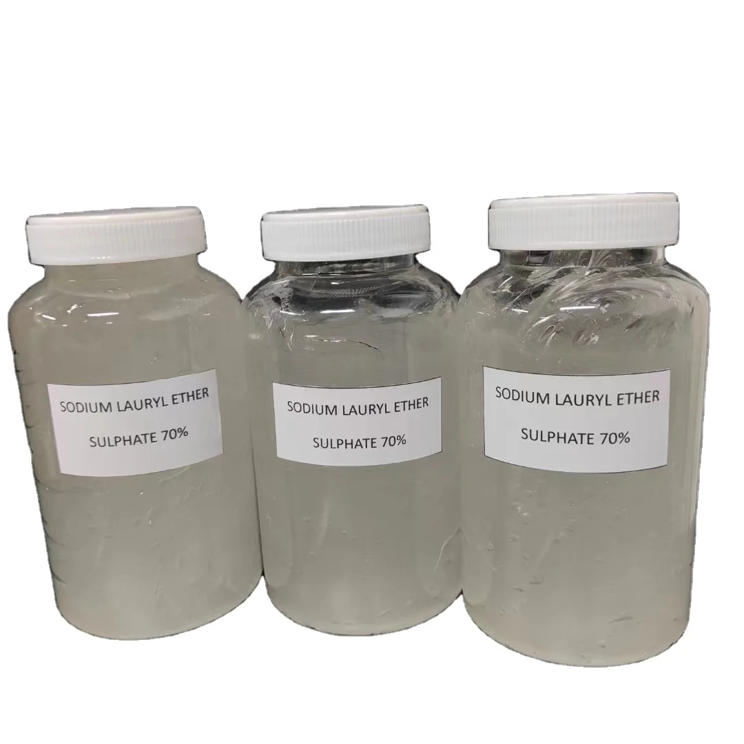 China manufacture good quality CAS 68585-34-2  Sodium Lauryl Ether Sulfate 70%