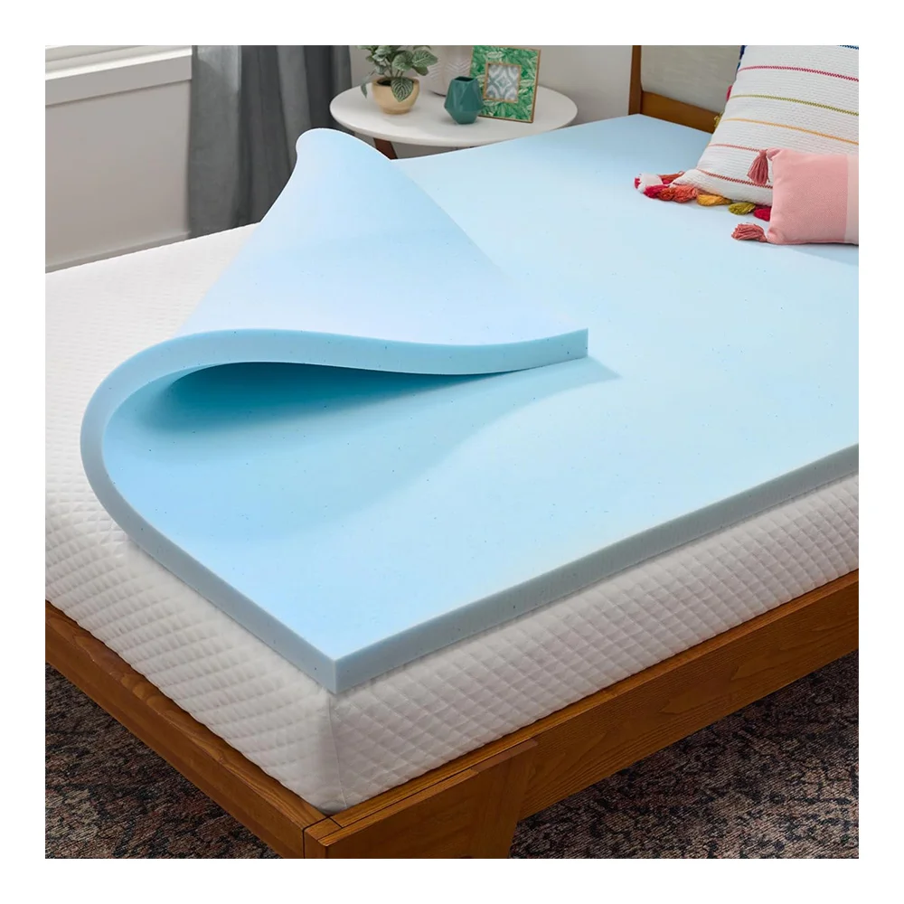 Cooling Mattress Pad 2 Inch Gel Infused Memory Foam Mattress Topper bed mattress king size