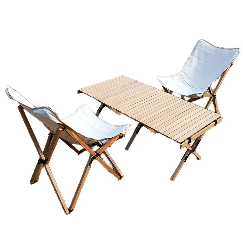 Manufacturer Wholesale Heavy-Duty Outdoor Picnic Table Chair Set Portable Foldable Folding Wood Timber Camping Steel Plastic
