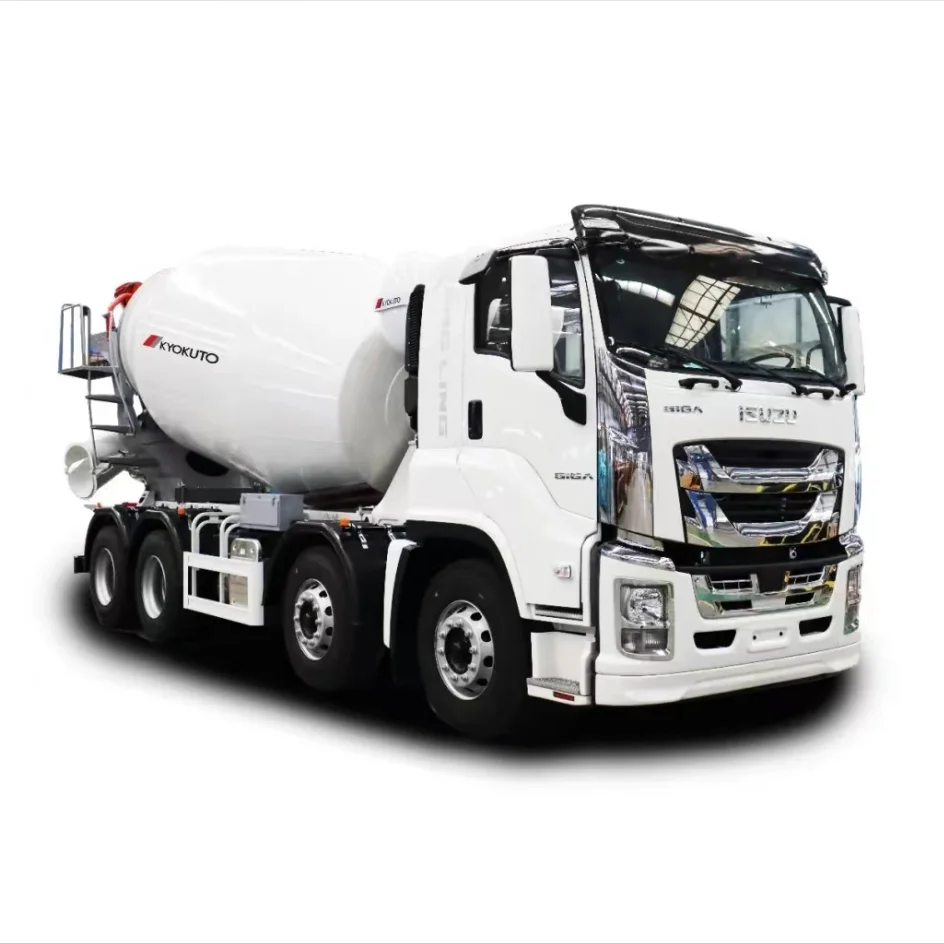 Бетоносмеситель ISUZU China & KYOKUTO 12 м2 дизельный 8x4 Euro VI GIGA VC66 B480, новая модель 2024 для строительства