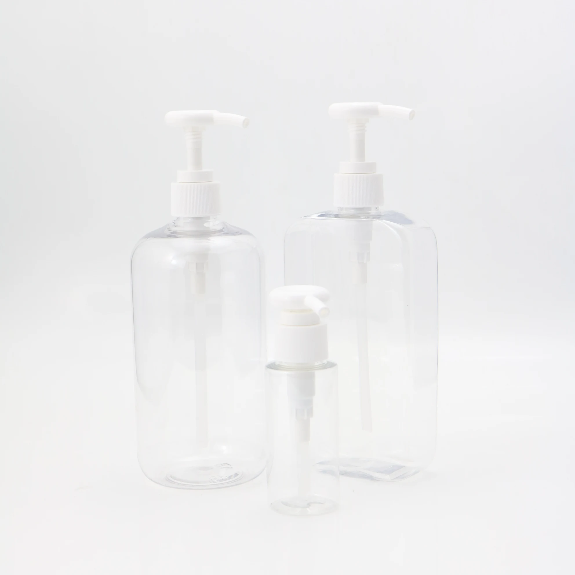 Customized 300 ml capacity good quality Personal care cosmetics PET plastic pump travel size lotion bottle  luxury wholesale