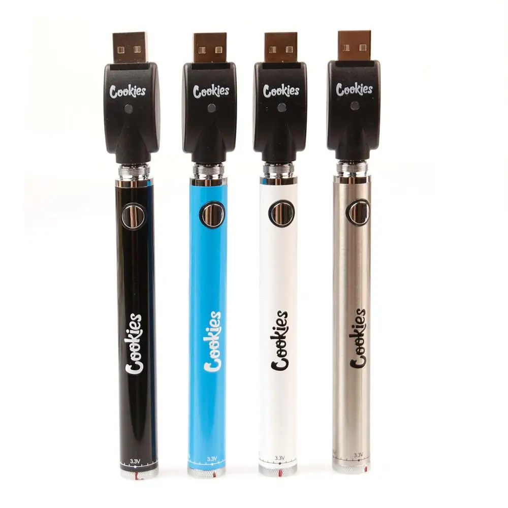
510 Thread Cookie battery adjustable voltage Cookies Twist Cbd Preheating Vapes Pen Battery 