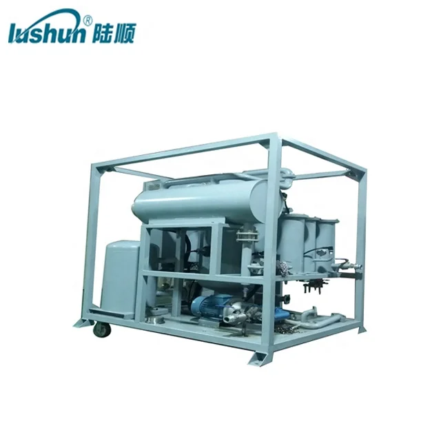 LUSHUN Brand Mobile Vacuum Turbine Used Oil Machine Vacuum Oil Purifier Recycling Lubricating Oil Plant