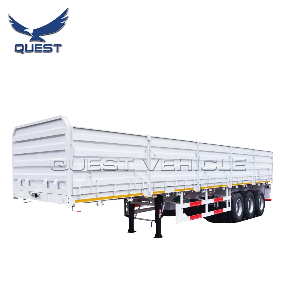 Factory Price New Design 3 Axles 60 Tons Semi-Trailers with Wabco Brake System and 12R22.5 Tyre Truck Trailers