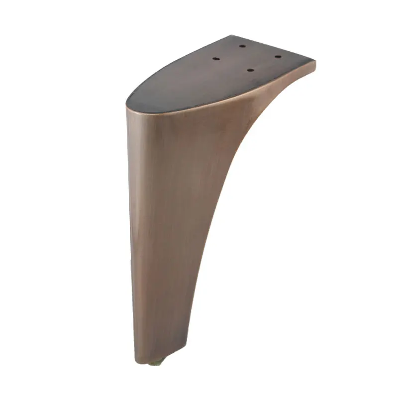 Metal Corner Chrome Iron Hardware Sofa Leg y Shaped Screw In Bed Legs Stainless Steel Golden Sofa Legs