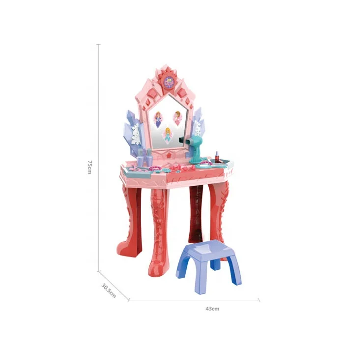 new products infrared dressing table make up toys for girls with lights music