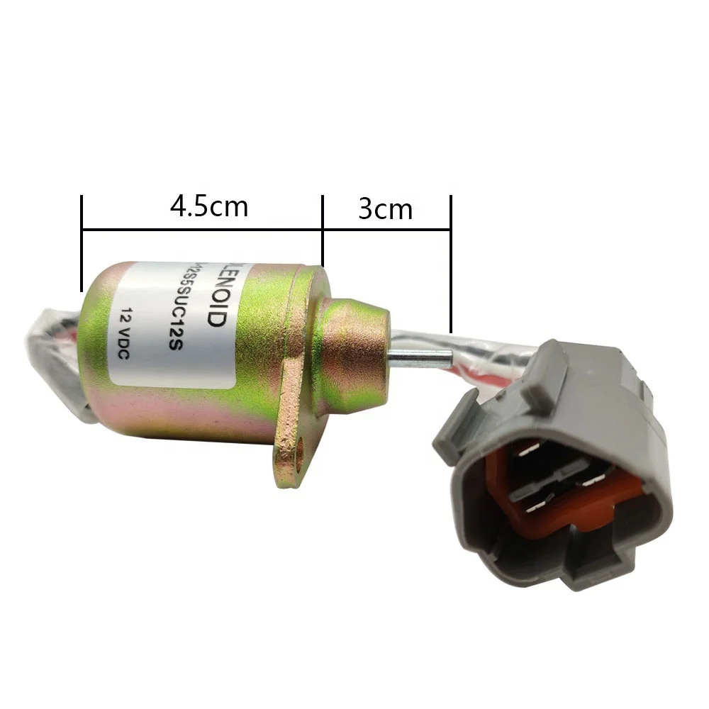 
Excavator Parts 12V Flameout Solenoid Valve Switch 1503ES-12S5SUC12S For Yanmar 