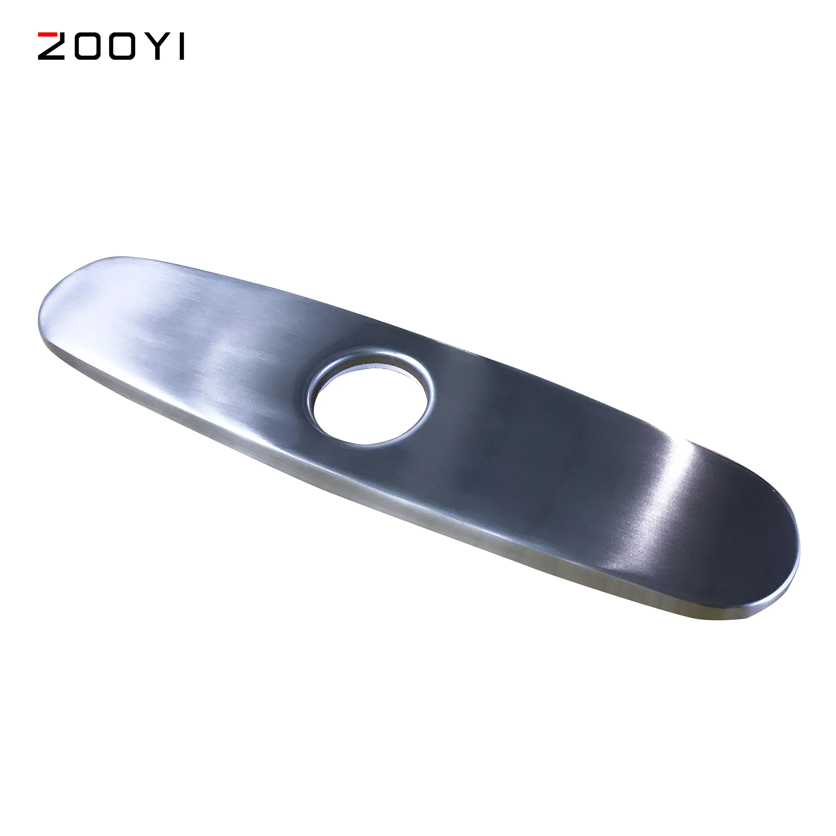 ZOOYI  304 stainless steel 10 inch electroplating kitchen sink faucet escutcheon