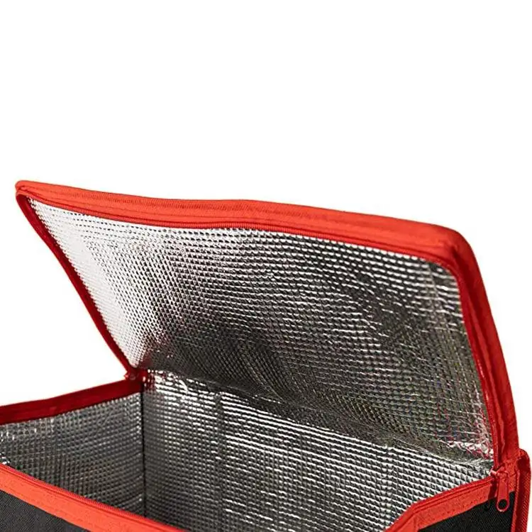 New arrivals large thermal collapsible insulated black custom cooler bags