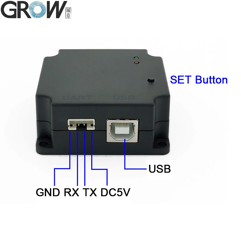 GROW GM75 DC5V USB UART Qr Code Bar Code Fast Speed Global Exposure Barcode Scanner Module Reader For Express Box Hospital