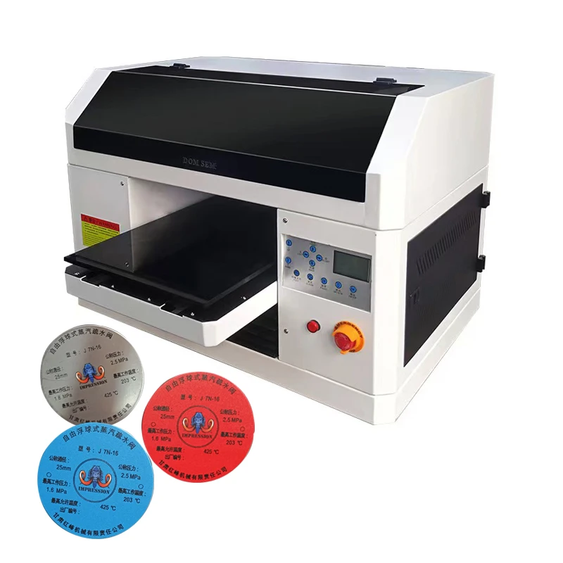 Automatic A3 Flatbed Printer for Phone case Printing  Metal Uv Dtf Printer Print Heads Uv Dtf Printer for Uv Sticker Printing
