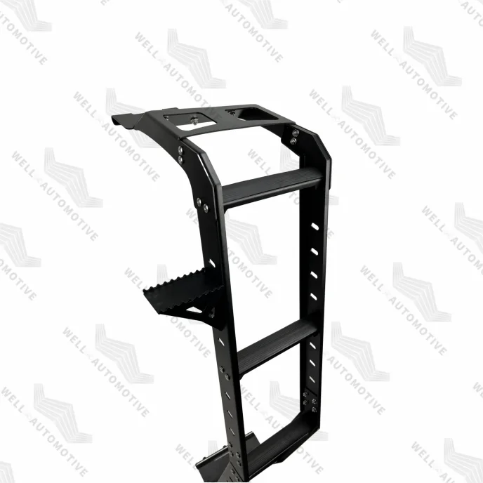 Высококачественные наружные детали стальная лестница со ступенями черная Автомобильная для 4 бегунов 10-22