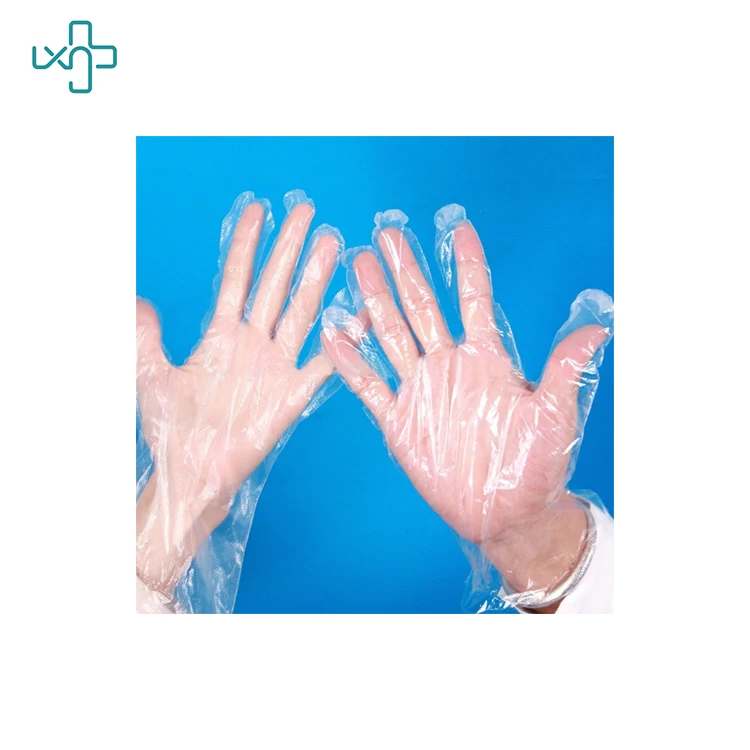 
CE ISO Disposable LDPE Glove Plastic Kitchen Food Service Gloves Transparent 